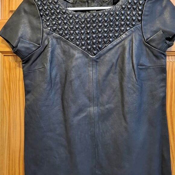 Maison scotch leather blouse  Black  size Small - Picture 1 of 12